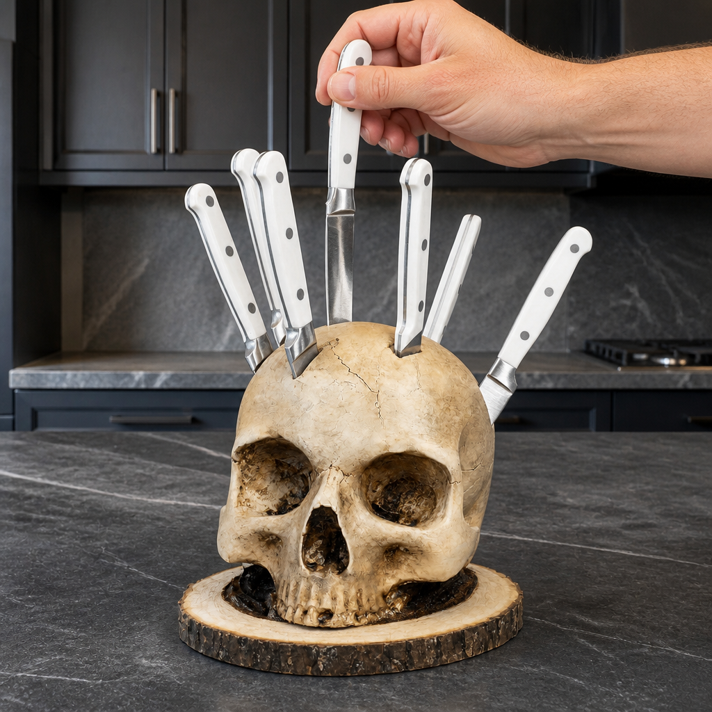 Skull Knife Holder